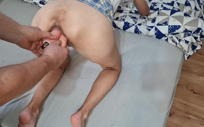 Fisting time: Double Penetration of a Tiny Teen's Pussy