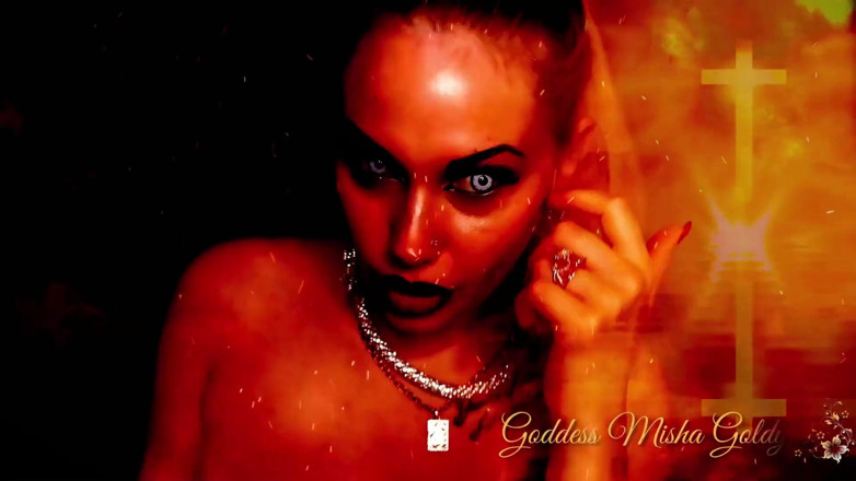 Goddess Misha Goldy: สะกดจิตต่อต้านศาสนา ASMR! มอบวิญญาณและร่างกายให้ซาตาน!