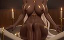 AI Fantasy Porn: Ebony Succubi, Fantastic Sound with Naked Sex Succubi. the Succubus...