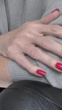 Classic Elegant Red Fingernails in the Afternoon, Lady Victoria Valente