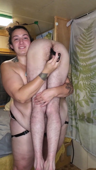 Carry & Reward #12 - Strong BBW Strap-on Shoulder Carry Front Carry