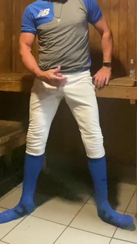 Jockdad87 Edges in the Sauna Blue Baseballgear