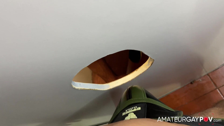 Amateur Gay POV: Taking a Peek Pounding Some Cheeks