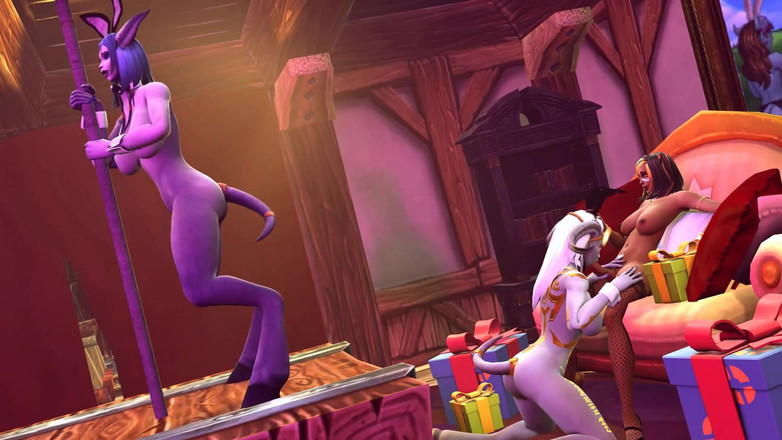 Velvixian3Futanari: Legretta doğum günü (futanari seks)