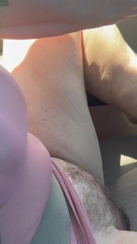 Bare Pussy While Driving