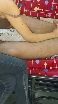 While Taking Nap She Take the Chance Made Me to Her for Handjob with Oiled