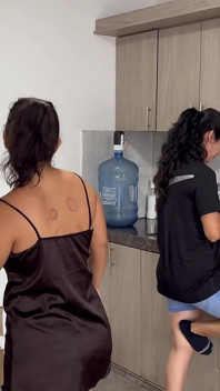 While I'm Cleaning the Furniture, My Brother-in-law Fucks My Ass in Front of My Stepsister.