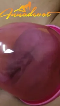 Shaved Pussy Pumped up - That's Just Horny I Can Tell You When the Shaved Pussy Is Inflated Nicely with Negative Pressure