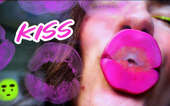 Rarible Diamond: Naughty Magenta Lipstick Kiss Spit Fetish Kissing