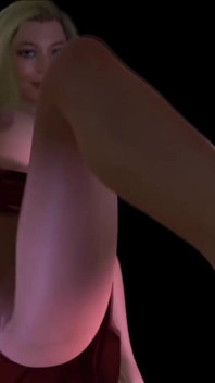 Verrückte blonde milf strippt und fickt pOV