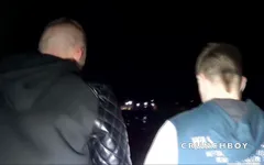 Julian fucked at night by young straight mate curious