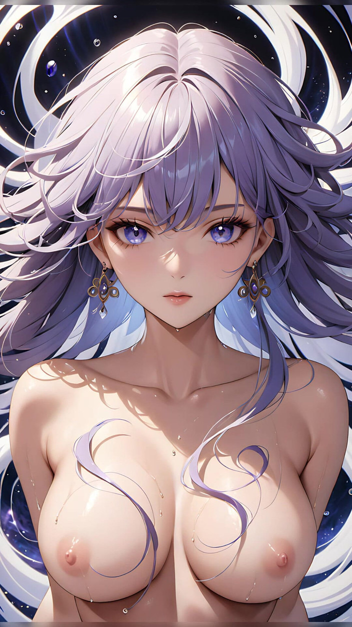 LustRender: Iris Energy: a Beautiful Young Woman with Swirling Light in...