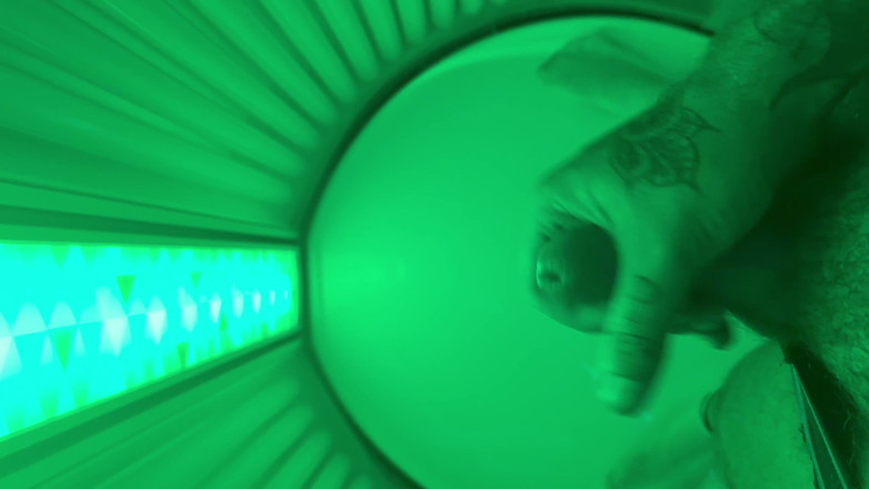 Naughtycub: Horny Whilst in the Sunbed