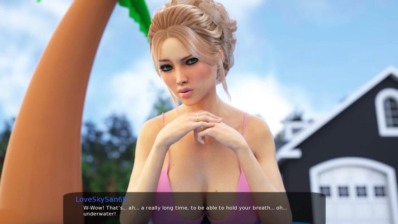LoveSkySan69Real: Милфа Сити [v0.6e], часть 61, лесбиянка в бассейне так горячо!! от LoveskySan69