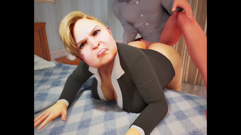Denis animation: Chubby with Big Tits Love Pizza!