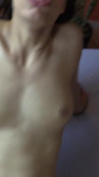 Carmela, a student, plays with a dildo and a cock - Part 2