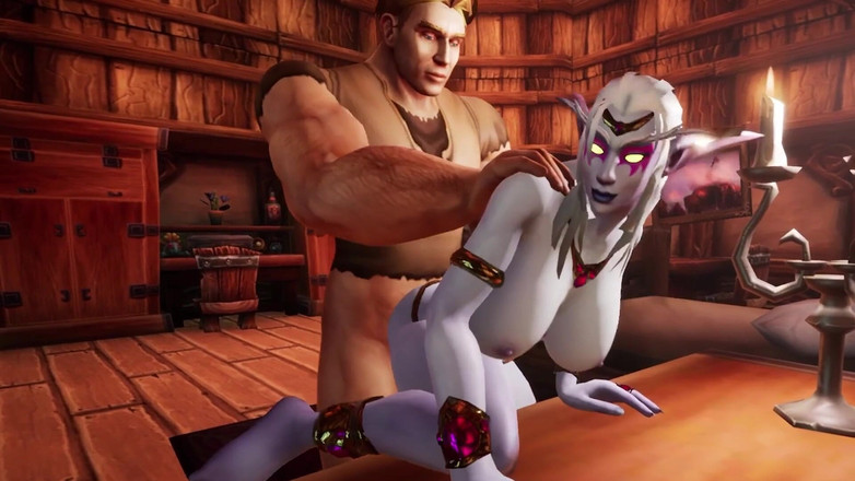 Wraith ward: Трахаю киску королевского эльфа - Warcraft пародия