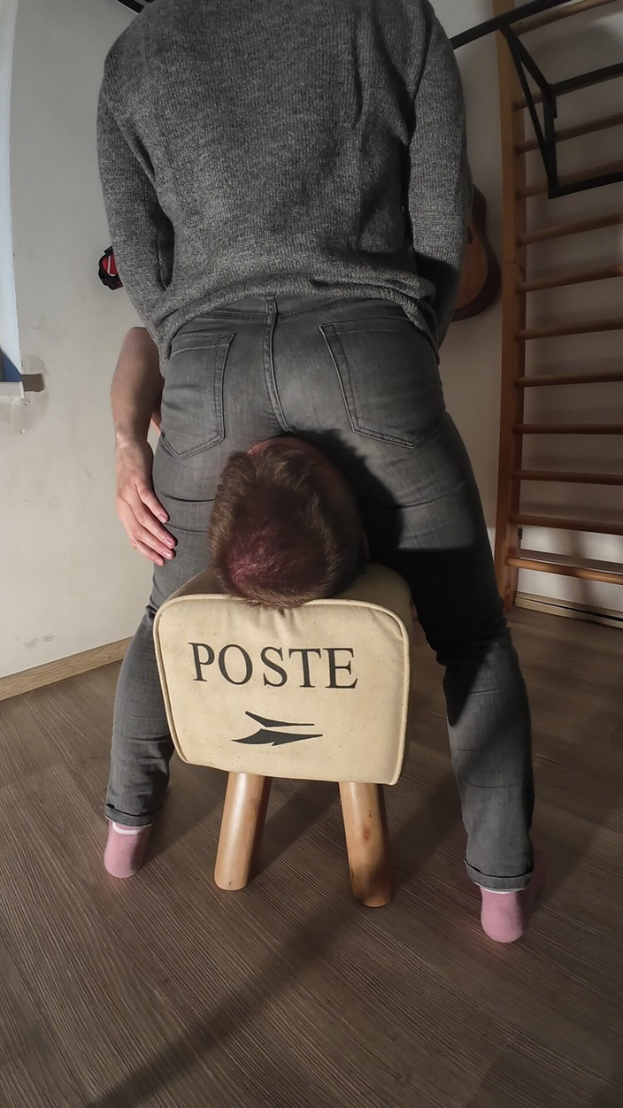 Vlakik SM: Игра с дыханием в джинсах и оргазм раба