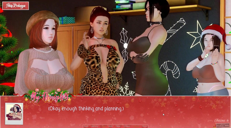 Cumming Gaming: Neomezené Vánoce [Vánoční Hentai porno hra], ep.1. Podvádím svou přítelkyni s...