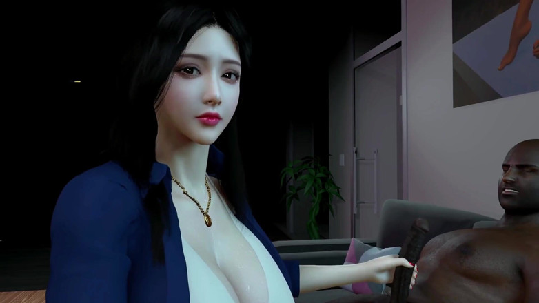 Soiyu Hentai: Une réceptionniste beauté fait un trio avec son patron et...
