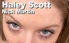 Haley Scott और Nick Martin स्ट्रिप चूसने से उँगलियों से चेहरे पर वीर्य की बौछार