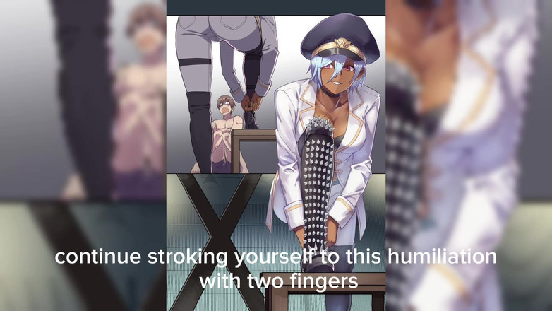 Angular Dominique: Трусики нюхають тертя: твій крихітний член коштує лише 2 пальці