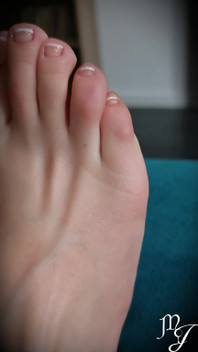 Love & Worship My Feet After My French Pedicure - Mistress Julia
