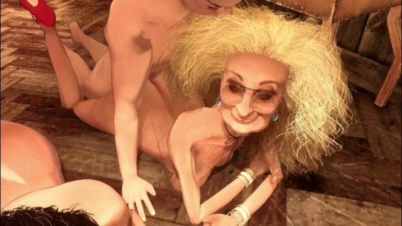 Denis animation: 81岁的奶奶和40岁的熟女被强壮的男人狠操