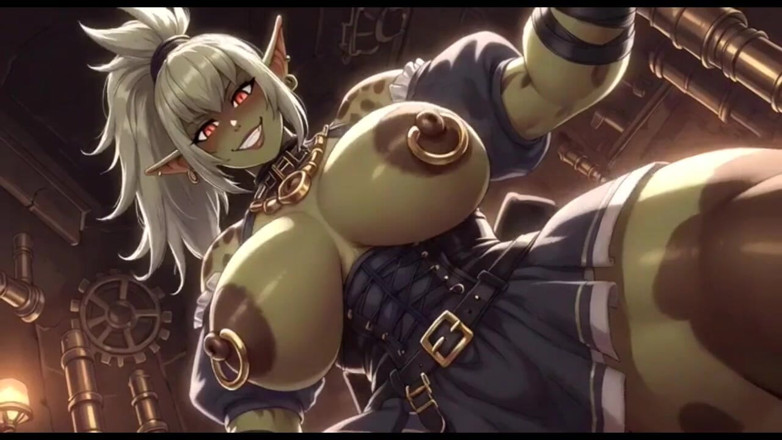 Hot girl dancing: Buah dada cantik orc melantun, Animasi Ai