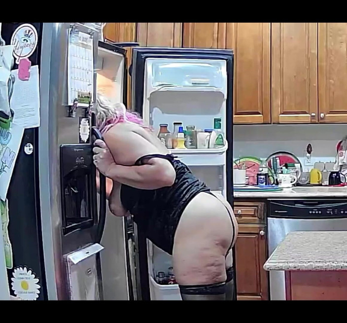 Dominator13: Head Stuck in Refrigerator and Fucked From Behind
