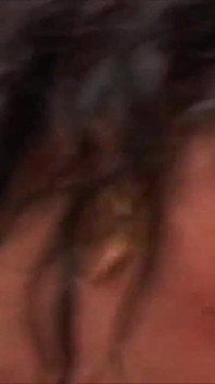 Big breasted brunette gets fucked by two guys