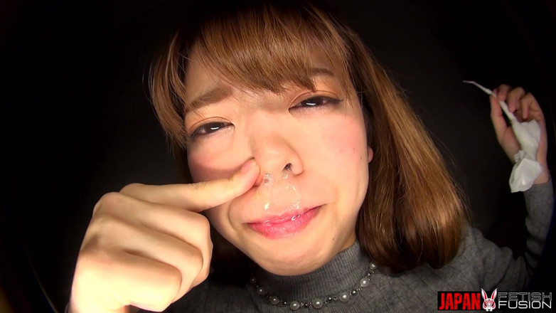 Japan Fetish Fusion: Amateur Japanese Girl Hina Nakano Sneezes Nonstop, Dripping Thick Snot...