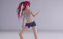 Mmd anime girls: Mmd r-18 anime girls, сексуальний танцювальний кліп 121