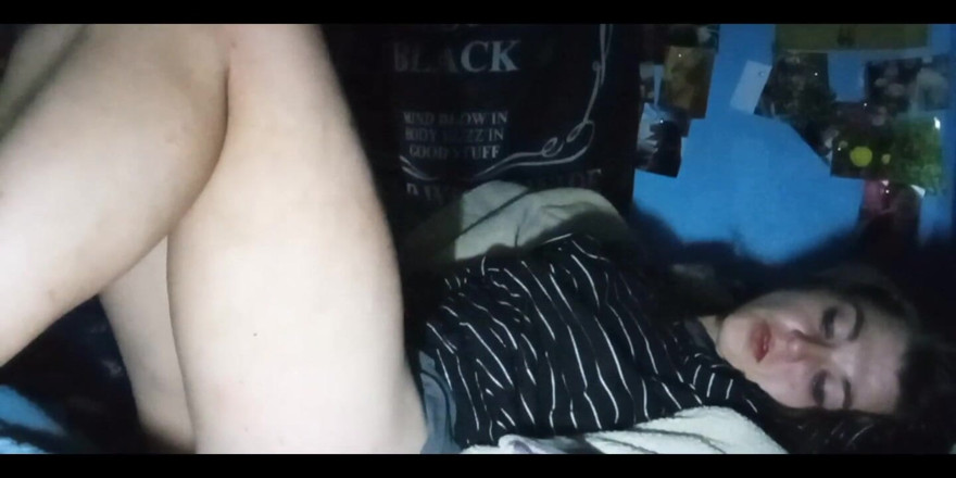 Freakshowsuckerr: Little Nympho Loves Touching Her Pussy to Porn