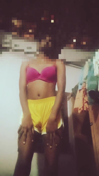 Sexy Indian Crossdresser and Her Cock and Ass Also Dancing