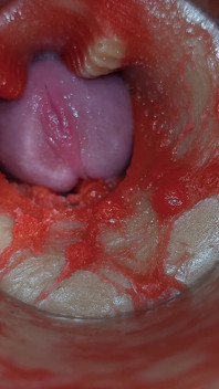 Derin amcık içindeki kamera sperm asmr'nin çok büyük boşalmasını yakalıyor
