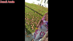 Candi Annie: Candi Annie Doje ładunek ciepłej kremowej spermy na zewnątrz