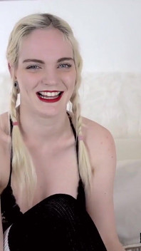 Carly Rae Summers Amazing Big Fake Tits Blonde British POV Deepthroat Blowjob and Cum Swallow