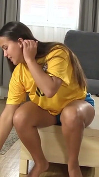Fan sexy de fotbal brazilian