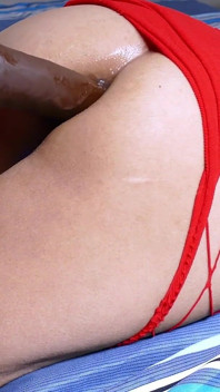 Anaal en spermashot met het gezicht naar beneden perfecte kont