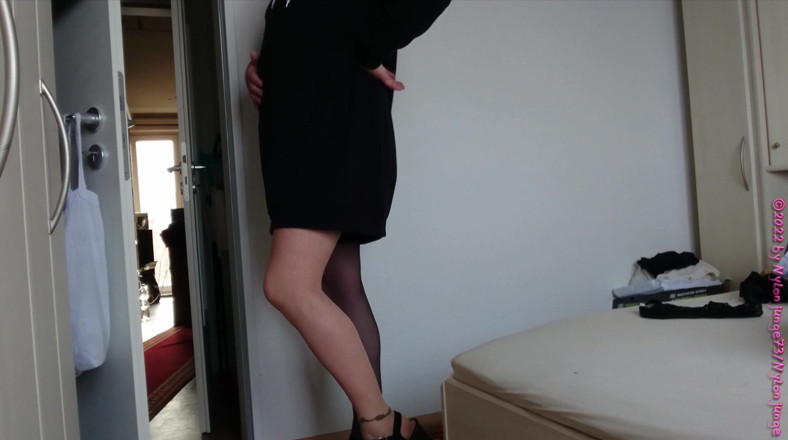 Carmen_Nylonjunge: Welche farbe von nylons für das kleid # 2