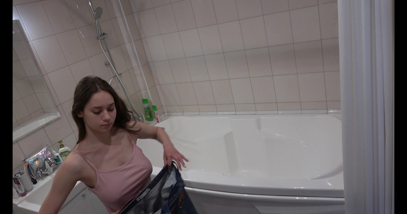 Milfs and Teens: Busty Amateur Teen in the Shower