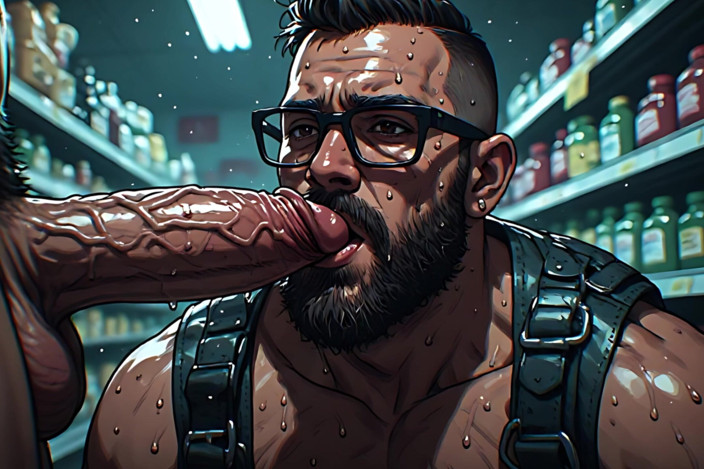 Erotic Man: Convenience Store Sucking Art