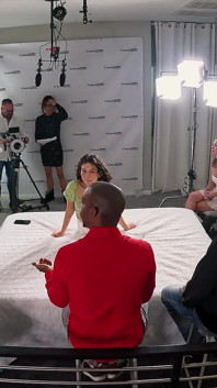 Bastidores com Satine, Lala e a Equipe Cremosa