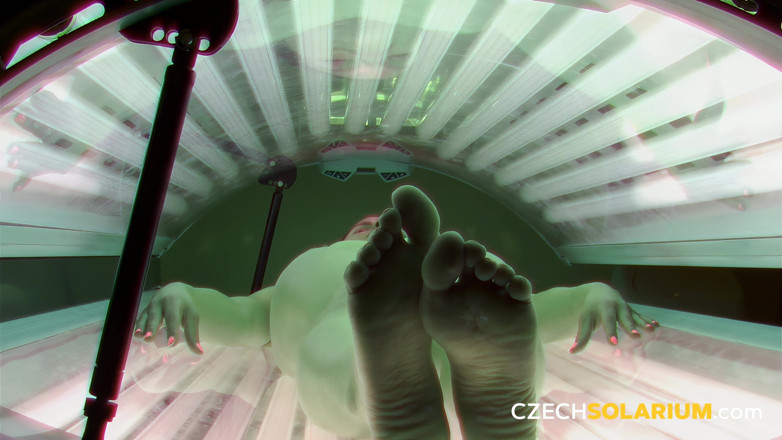 Czech Solarium: Tschechisches Solarium 76: Schöne muschi in voller Anzeige