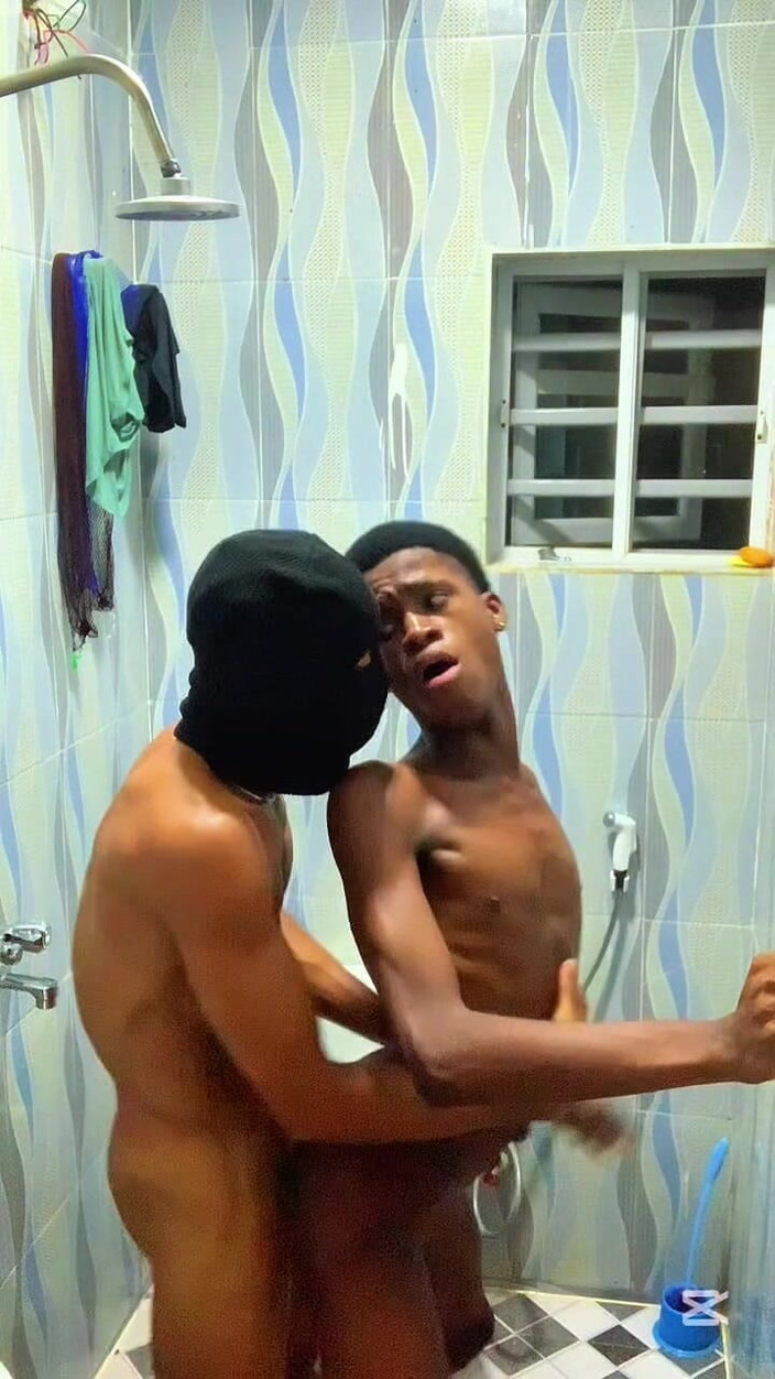 BLACKSHOOTERR: Young Boy Got Fucked in..bathroom, Livingroom and Kitchen