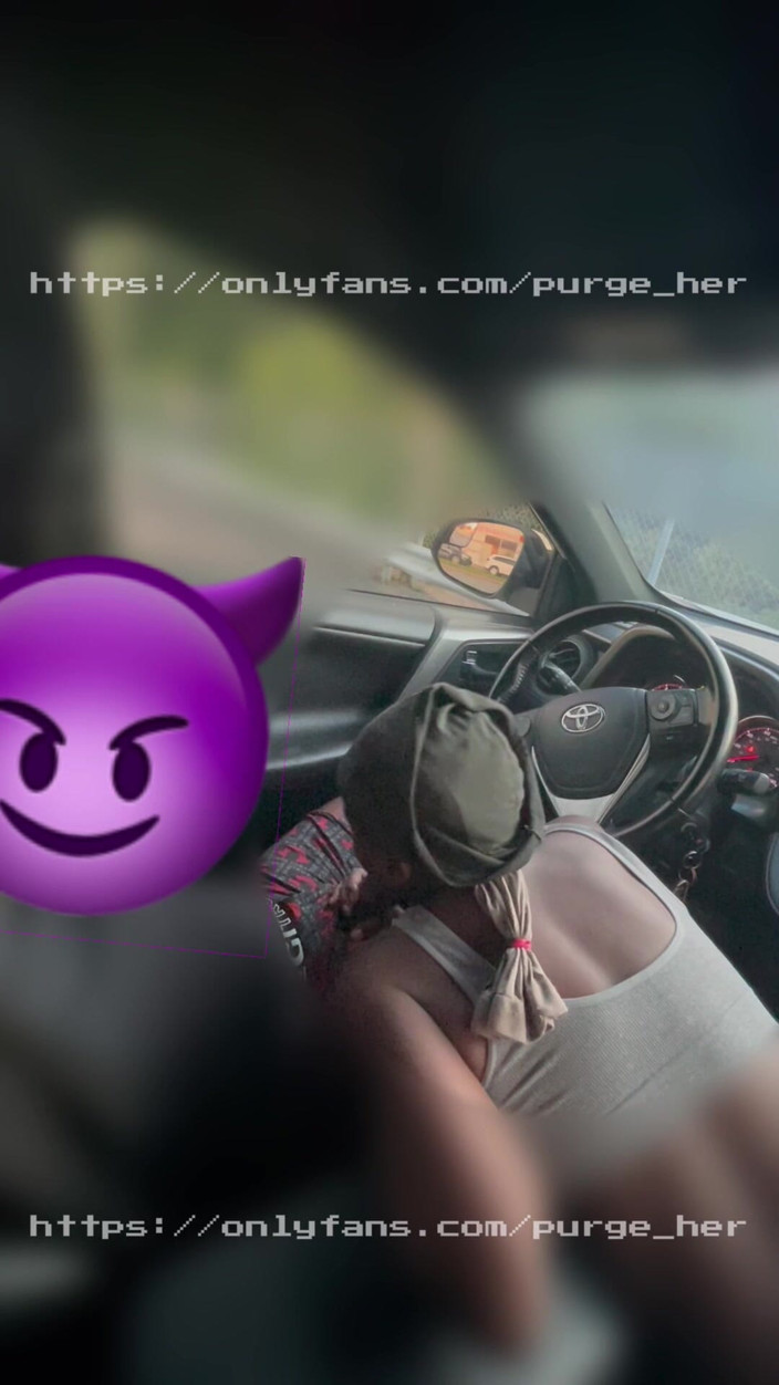 Purge_her: Cars Pass by While She Suck My Dick