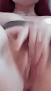 Homemade Striptease with Undressing and Masturbation of a Tight Pink Pussy