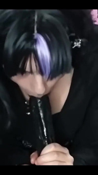 All Black BBW Goth Girl