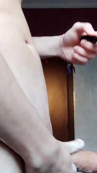 I Shave My Hard Cock